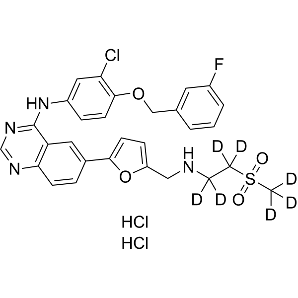 Lapatinib-d7 dihydrochloride (GW572016-dd7 (dihydrochloride); GW2016-dd7 (dihydr